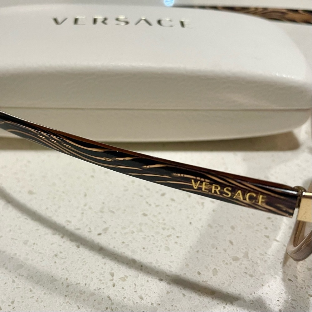 Versace Brown and Gold Sunglasses - Picture 11 of 16